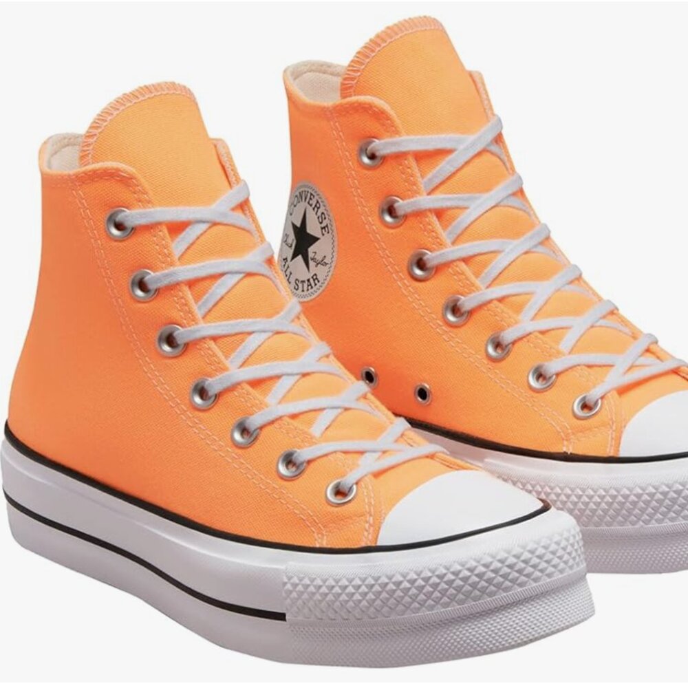 Women's Converse Chuck Taylor All Star Lift Platform Shoes Peach Beam (orange)
